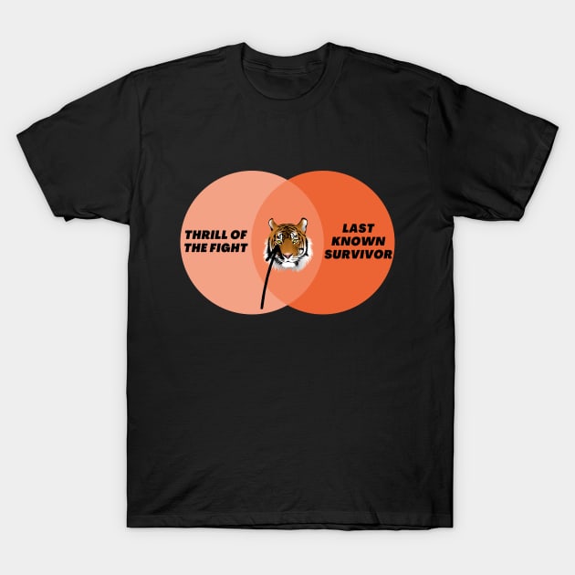 Venn Diagram: Songtext Eye of the Tiger T-Shirt by Jean-Claude Venn-Diagram